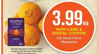 Mariano's Sumo Citrus Mandarins offer