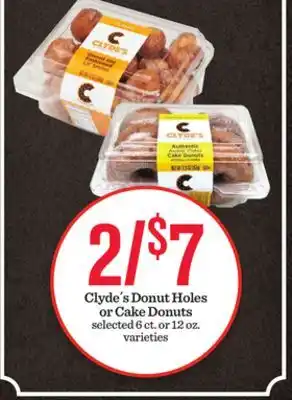 Mariano's Clyde´s Donut Holes or Cake Donuts offer