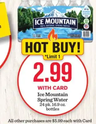 Mariano's Ice Mountain Spring Water offer