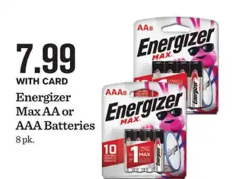 Mariano's Energizer Max AA or AAA Batteries offer