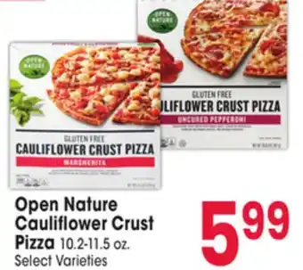 Jewel-Osco Open Nature Cauliflower Crust Pizza offer