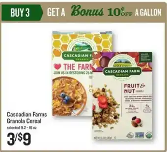 Lowes Foods Cascadian Farms Granola Cereal offer