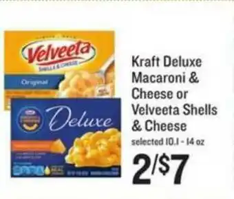 Lowes Foods Kraft Deluxe Macaroni & Cheese Or Velveeta Shells & Cheese offer