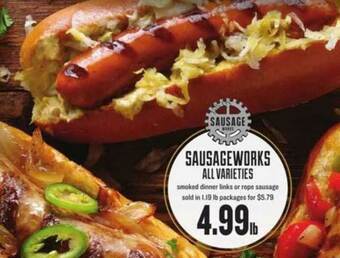 Lowes Foods Sausageworks Smoked Dinner Links Or Rope Sausage offer