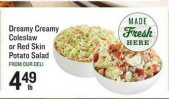 Lowes Foods Dreamy Creamy Coleslaw Or Red Skin Potato Salad offer