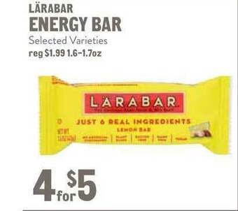 New Seasons Market Lärabar Energy Bar offer