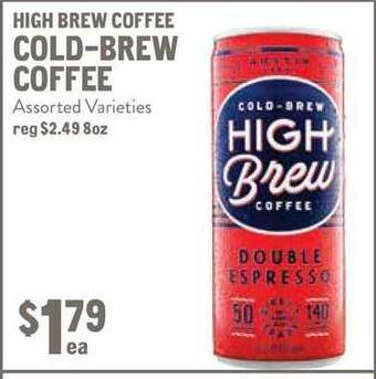 New Seasons Market High Brew Coffee Cold-Brew Coffee offer