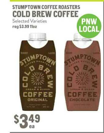 New Seasons Market Stumptown Coffee Roasters Cold Brew Coffee offer