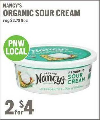 New Seasons Market Nancy's Organic Sour Cream offer