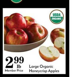 Pavilions Large Organic Honeycrisp Apples offer