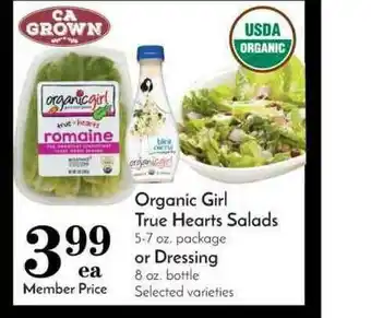 Pavilions Organic Girl True Hearts Salad Or Dressing offer
