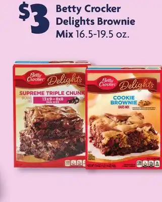 Family Dollar Betty Crocker Delights Brownie Mix offer