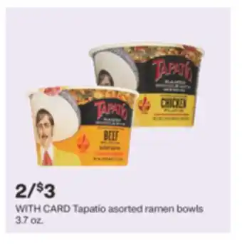 CVS Tapatío asorted ramen bowls 3.7 oz offer