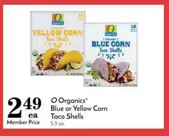 Pavilions O Organics Blue Or Yellow Corn Taco Shells offer