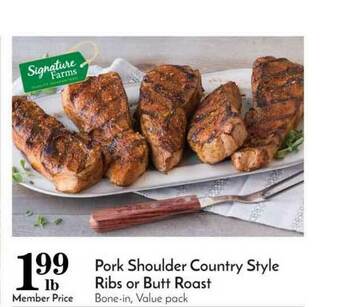 Pavilions Pork Shoulder Country Style Ribs Or Butt Roast offer
