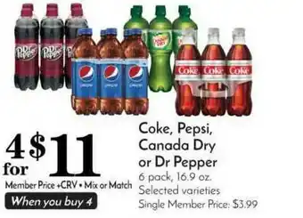 Pavilions Cokem Pepsi, Canada Dry Or Dr. Pepper offer