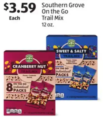 Aldi Southern Grove On the Go Trail Mix offer