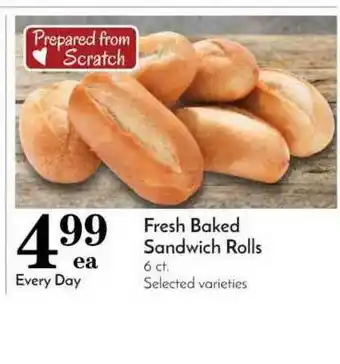 Pavilions Fresh Baked Sandwich Rolls offer