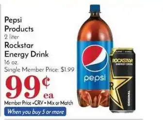 Pavilions Pepsi Products, Rockstar Energy Drink offer