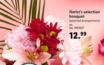 Lidl florist's selection bouquet offer