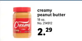 Lidl creamy peanut butter offer
