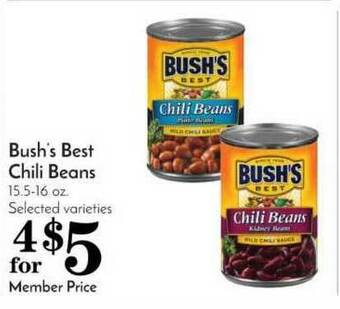 Pavilions Bush's Best Chili Beans offer