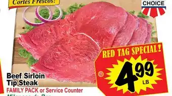 Superior Grocers Beef Sirloin Tip Steak offer