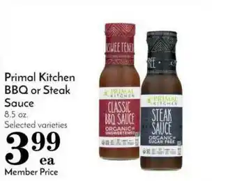 Pavilions Primal Kitchen BBQ Or Steak Sauce offer