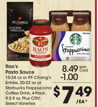 Ralphs Rao's Pasta Sauce offer