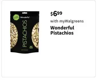 Walgreens Wonderful Pistachios offer