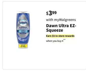 Walgreens Dawn Ultra EZ- Squeeze offer