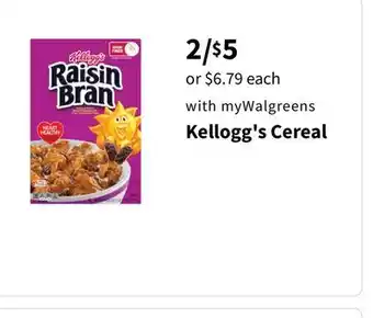 Walgreens Kellogg's Cereal offer
