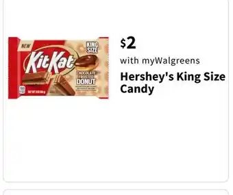 Walgreens Hershey's King Size Candy offer