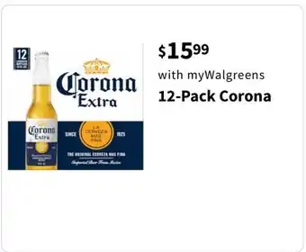 Walgreens 12-Pack Corona offer