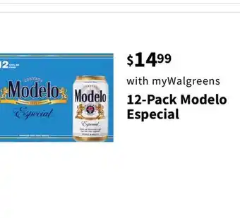 Walgreens 12-Pack Modelo Especial offer