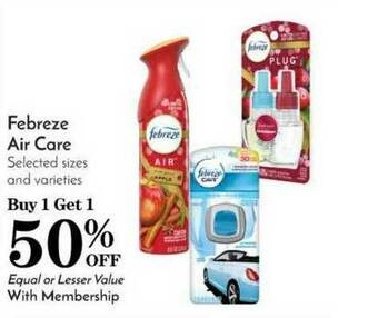 Pavilions Febreze Air Care offer