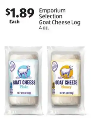Aldi Emporium Selection Goat Cheese Log offer