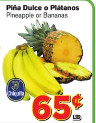 El Super Fresh Pineapple or Bananas offer