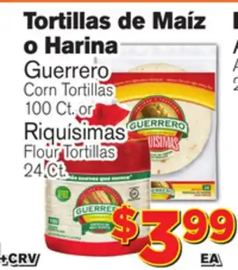 El Super Fresh Guerrero Corn Tortillas offer