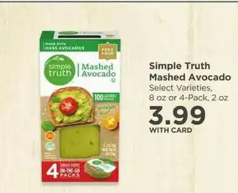 QFC Simple Truth Mashed Avocado offer