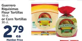 Albertsons Guerrero Riquisimas Flour Tortillas 10 ct. or Corn Tortillas 30 ct offer