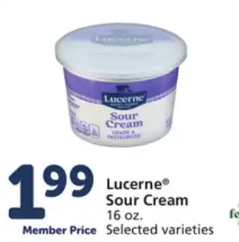 Albertsons Lucerne Sour Cream offer