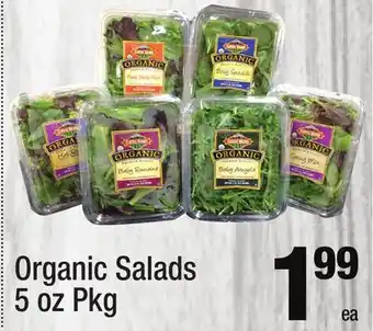 Super King Markets Organic Salads offer