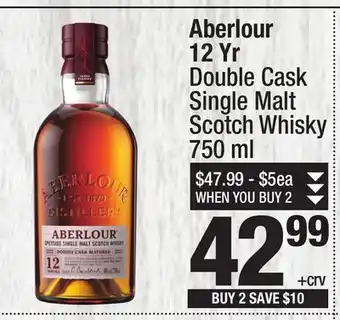 Super King Markets Aberlour 12 Yr Double Cask Single Malt Scotch Whisky offer