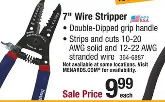Menards 7 Wire Stripper offer