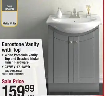 Menards Eurostone Vanity with Top offer
