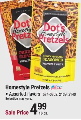 Menards Homestyle Pretzels offer