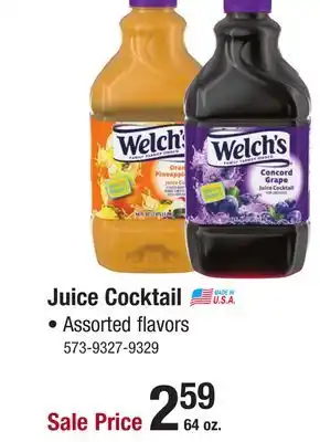 Menards Juice Cocktail offer