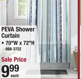Menards PEVA Shower Curtain offer
