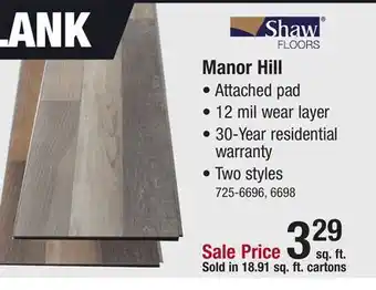 Menards Manor Hill offer